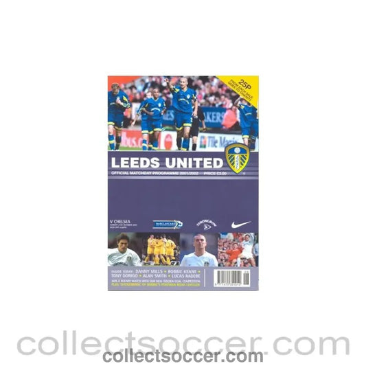 2001 - Leeds United v Chelsea official programme 21/10/2001 - Collect Soccer