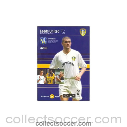 2001 - Leeds United v Chelsea official programme 28/04/2001 Premier League - Collect Soccer