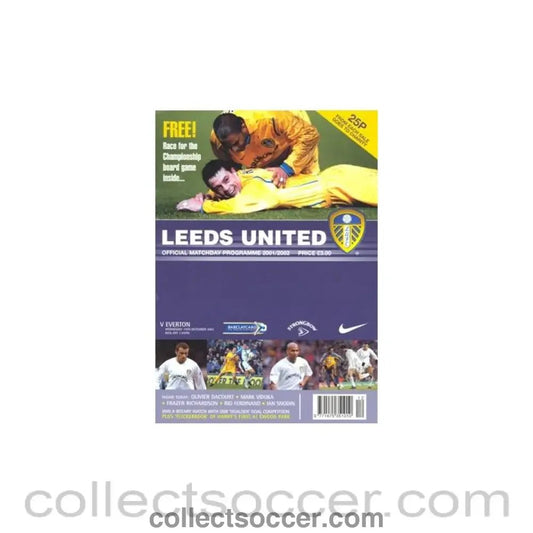 2001 - Leeds United v Everton official programme 19/12/2001 - Collect Soccer