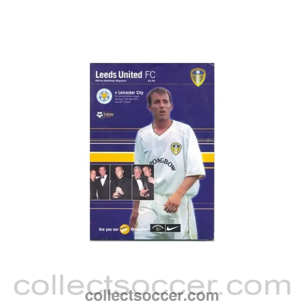 2001 - Leeds United v Leicester City official programme 19/05/2001 - Collect Soccer