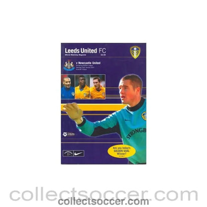 2001 - Leeds United v Newcastle United official programme 20/01/2001 - Collect Soccer