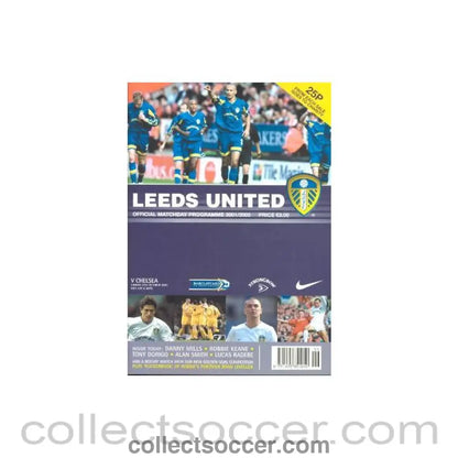 2001 - Leeds United vChelsea official programme 2001-2002