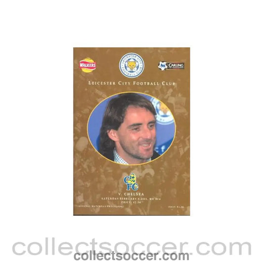 2001 - Leicester City vChelsea official programme 03/02/2001 Premier League