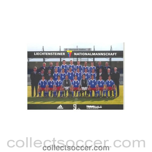 2001 - Lichtenstein National Team photo postcard 2001-2002