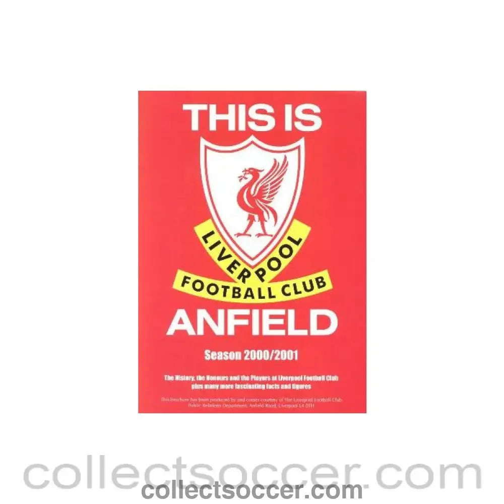 2001 - Liverpool Anfield 200-2001 brochure