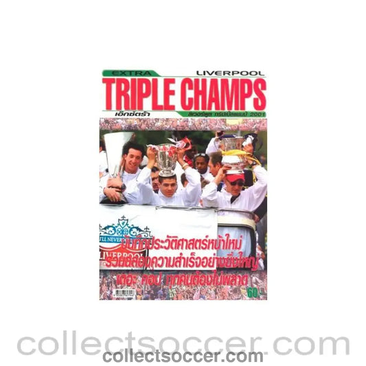 2001 - Liverpool - Triple Champs 2001 - Thai magazine