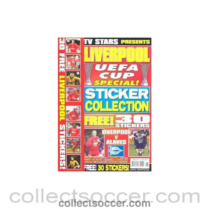 2001 - Liverpool UEFA Cup Final 2001 Liverpool v Alaves Special Limited Edition & Sticker Collection