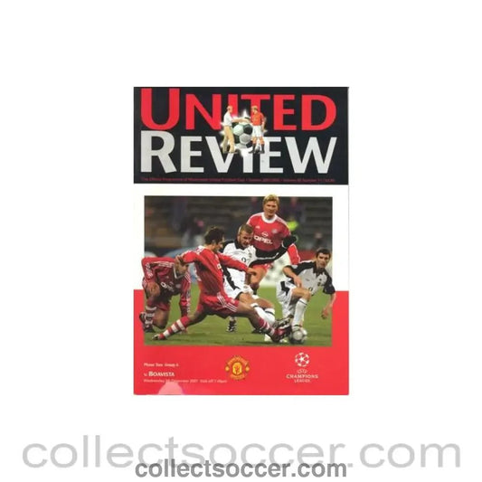 2001 - Manchester United v Boavista official programme 05/12/2001 Champions League - Collect Soccer