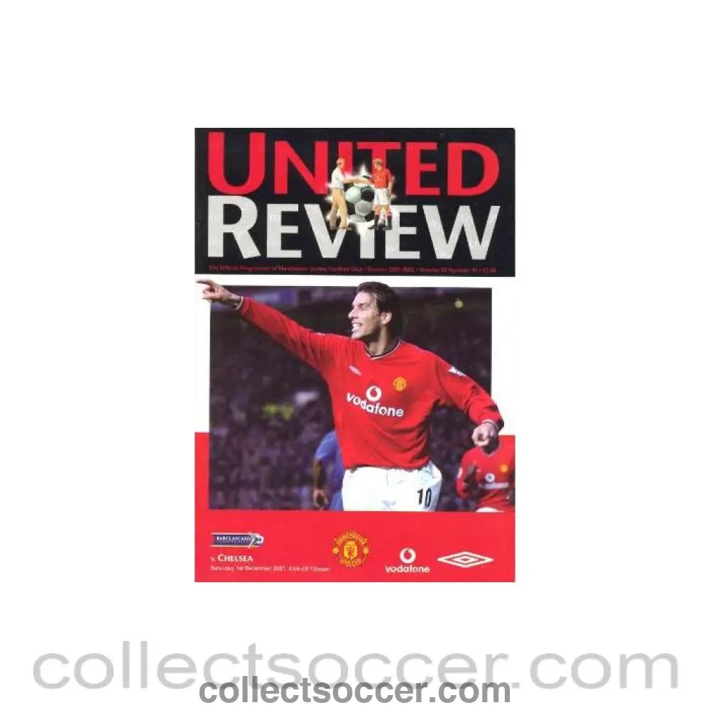 2001 - Manchester United vChelsea official programme 01/12/2001 United Review - Collect Soccer