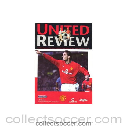 2001 - Manchester United vChelsea official programme 01/12/2001 United Review - Collect Soccer