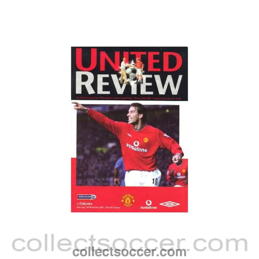 2001 - Manchester United vChelsea official programme 01/12/2001 United Review