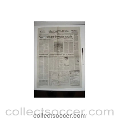 2001 - Messaggero di Udine 11/08/2001 newspaper