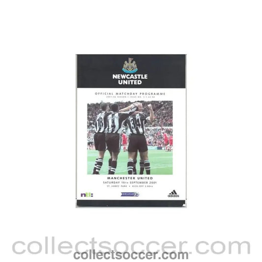 2001 - Newcastle United v Manchester United official programme 15/09/2001 - Collect Soccer
