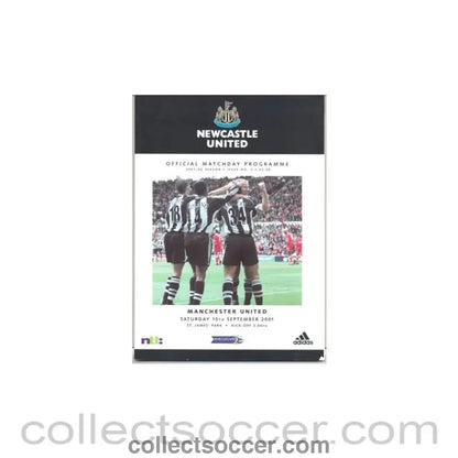 2001 - Newcastle United v Manchester United official programme 15/09/2001 - Collect Soccer