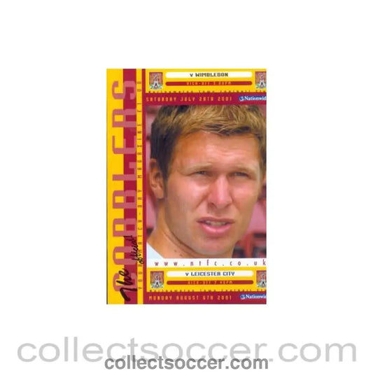 2001 - Northampton VChelsea official programme 01/08/2001 friendly - Collect Soccer