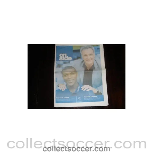 2001 - On Side - The Official Newspaper Of Chelsea Football Club No:208 of September 2001