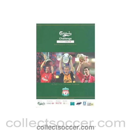 2001 - Singapore V Liverpool Official Programme 16/07/2001 - Collect Soccer