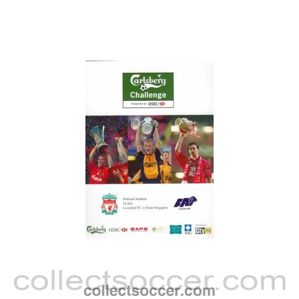 2001 - Singapore V Liverpool Press Pack 2001 - Collect Soccer