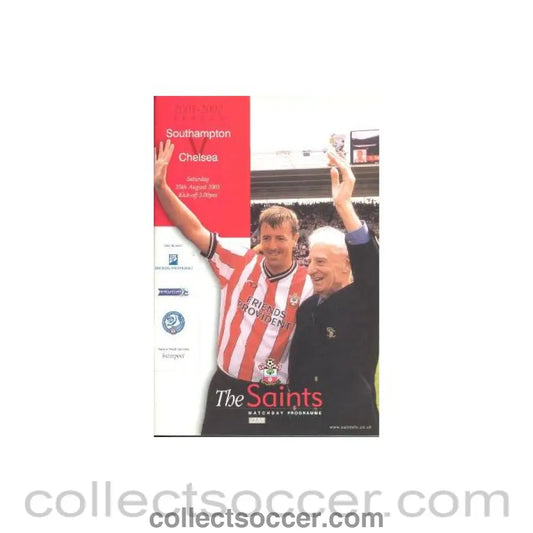 2001 - Southampton vChelsea official programme 25/08/2001