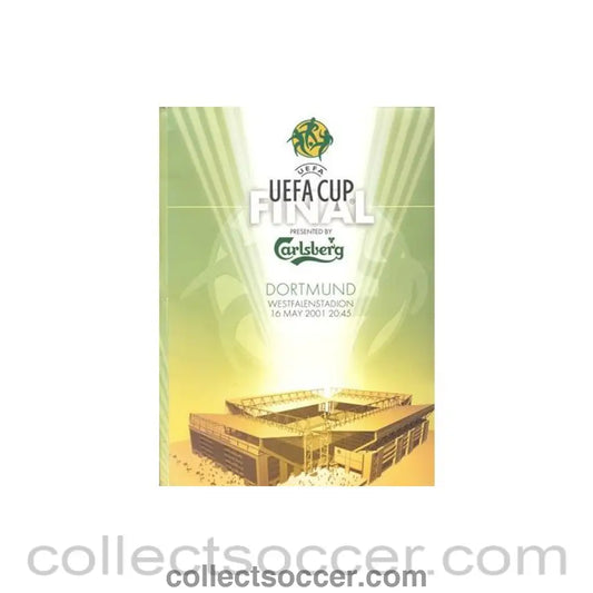 2001 UEFA Cup Press Pack Liverpool V Alaves, with update - Collect Soccer