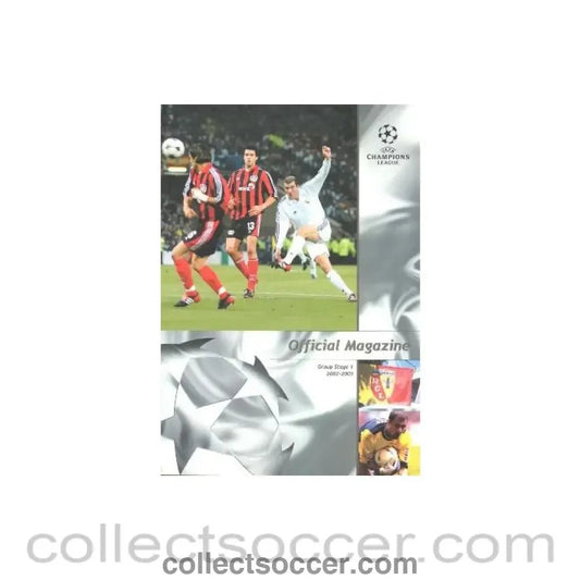 2002-2003 Champions League Official Magazine Group Stage 1 - Collect Soccer