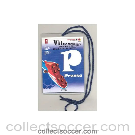 2002 - 7th International Football Youth Championship in Madrid 27-29/12/2002 Press Pass