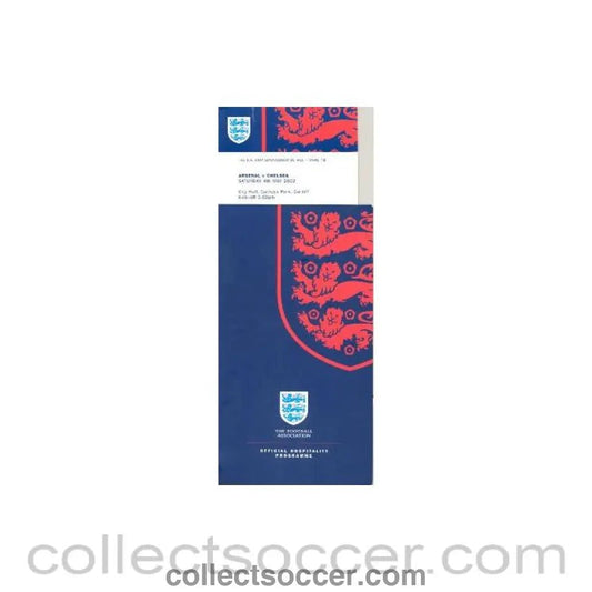 2002 - Arsenal vChelsea official hospitality programme 04/05/2002 FA Cup - Collect Soccer