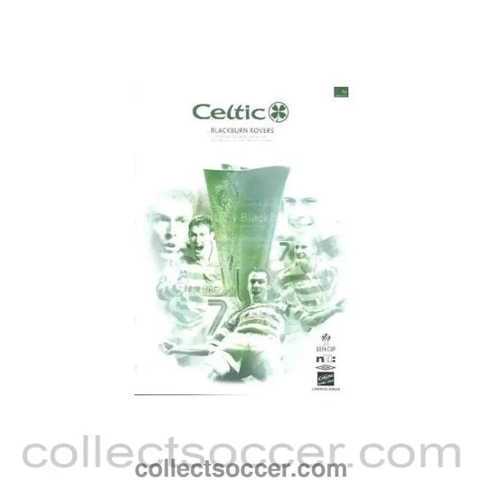 2002 - Celtic v Blackburn Rovers official programme 31/10/2002 UEFA Cup - Collect Soccer