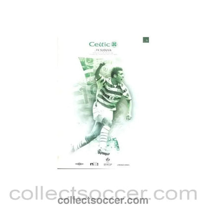 2002 - Celtic v Suduva official programme 19/09/2002 UEFA Cup - Collect Soccer