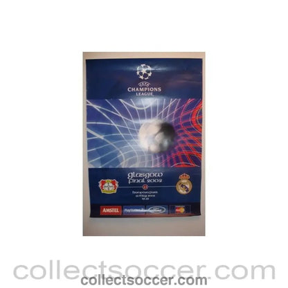 2002 Champions League Final Bayer Leverkusen v Real Madrid poster 15/05/2002 - Collect Soccer