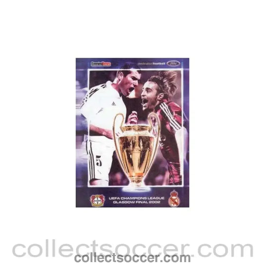 2002 Champions League Final Real Madrid v Bayer Leverkusen Glasgow Edition Programme