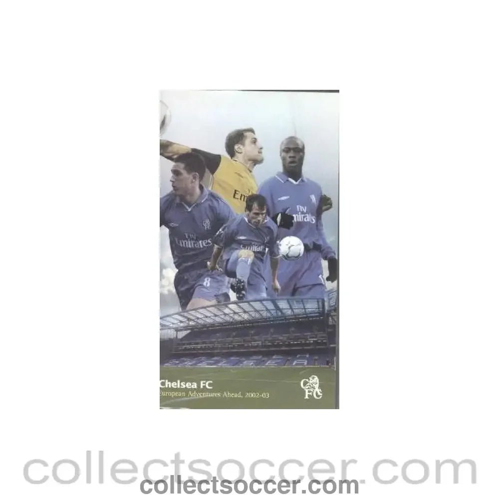 2002 - Chelsea European Adventures Ahead 2002 - 2003 Video Tape Cassette - Collect Soccer