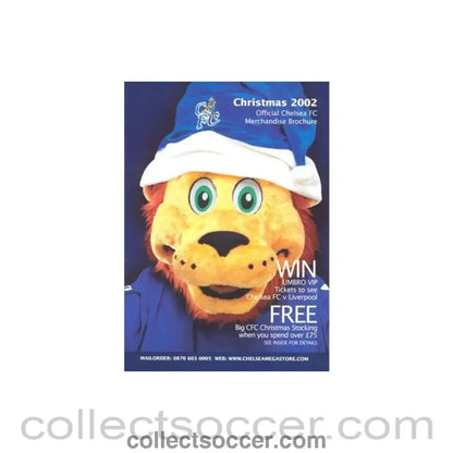 2002 - Chelsea Official Merchandise Brochure Christmas 2002