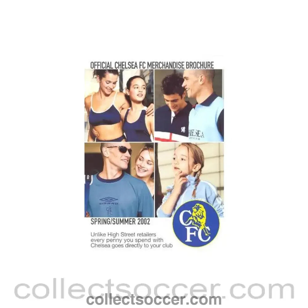 2002 - Chelsea Official Merchandise Brochure Spring/Summer 2002