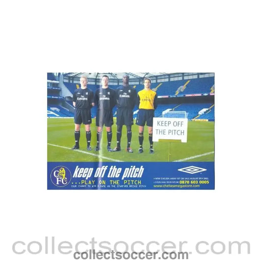 2002 - Chelsea poster of season 2002-2003