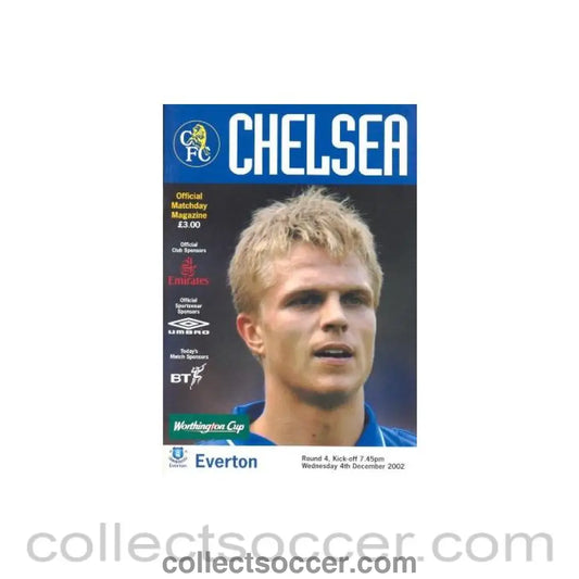 2002 - Chelsea v Everton official programme 04/12/2002 Football League