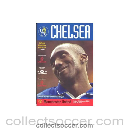 2002 - Chelsea v Manchester United Official Programme 23/08/2002