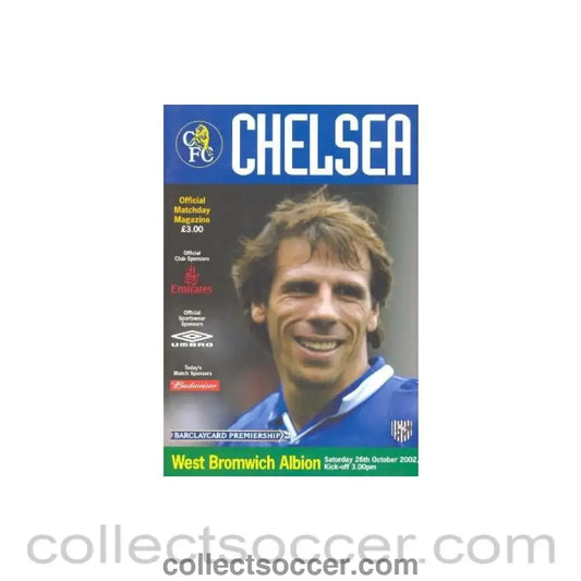 2002 - Chelsea v West Bromwich Albion official programme 26/10/2002