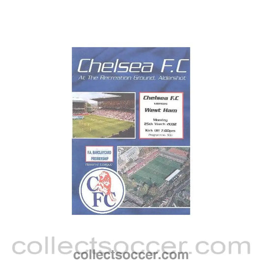 2002 - Chelsea v West Ham United official programme 25/03/2002
