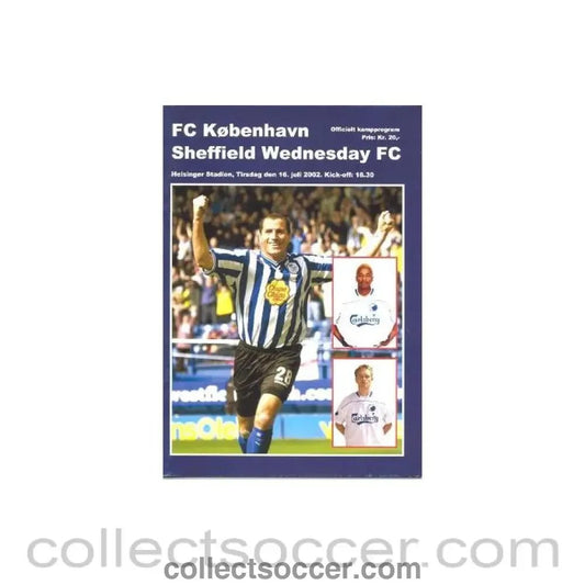 2002 - Copenhagen v Sheffield Wednesday official programme 16/07/2002 - Collect Soccer
