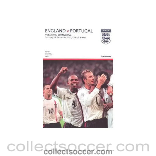 2002 England v Portugal at Villa Park Birmingham 07/09/2002