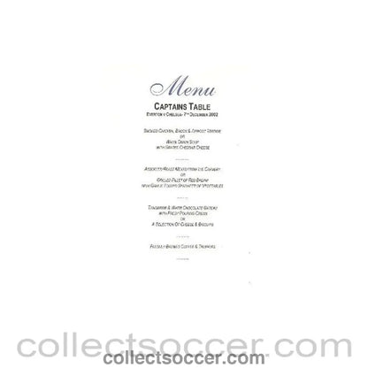 2002 - Everton v Chelsea menu 07/12/2002 - Collect Soccer