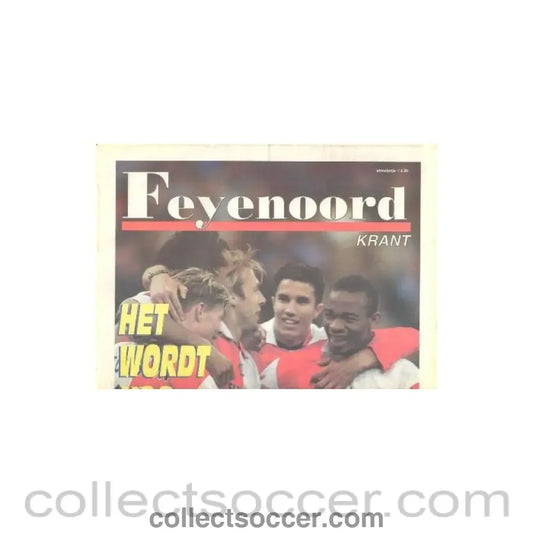 2002 - Feyenoord v Inter Milan Feyenoord newspaper 11/04/2002