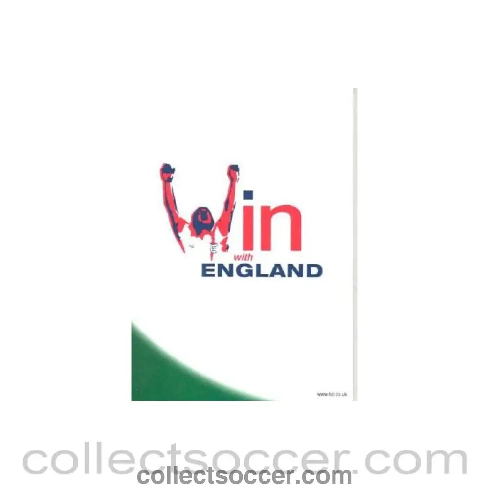 2002 - In with England Carlsberg card 2002 - Collect Soccer