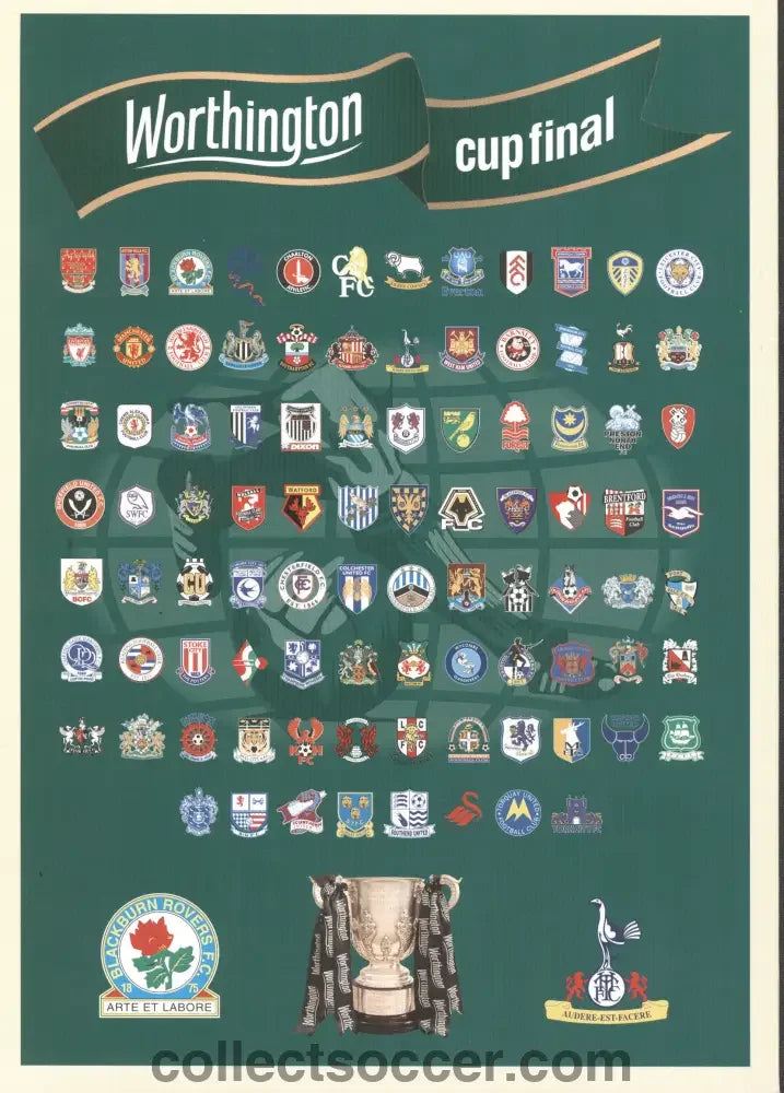 2002 League Cup Final Programme Blackburn Rovers v Tottenham Hotspur