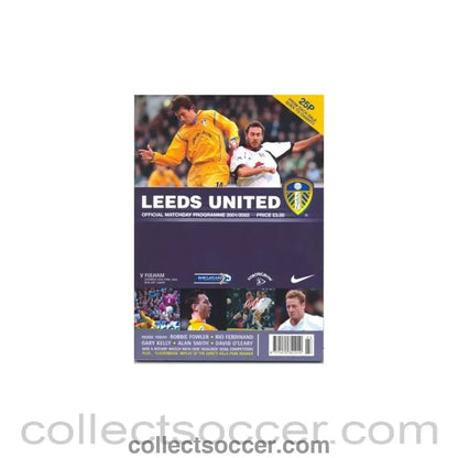 2002 - Leeds United v Fulham official programme 20/04/2002 - Collect Soccer