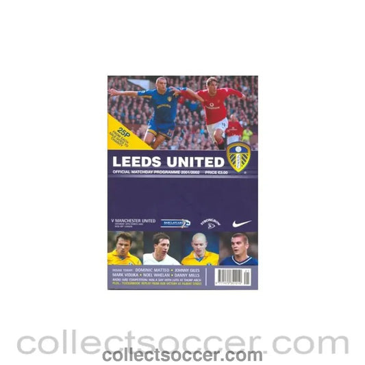 2002 - Leeds United v Manchester United official programme 30/03/2002 - Collect Soccer