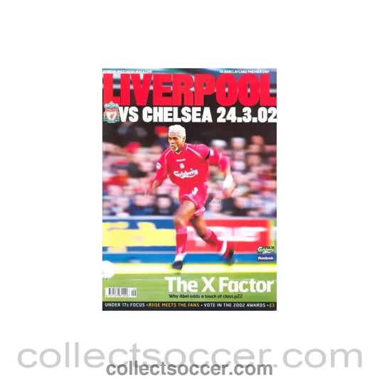 2002 - Liverpool v Chelsea official programme 24/03/2002 - Collect Soccer