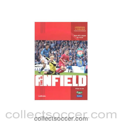 2002 - Liverpool vChelsea official programme 06/10/2002 - Collect Soccer