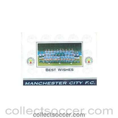 2002 - Manchester City Best Wishes Acian produced postcard of 2002